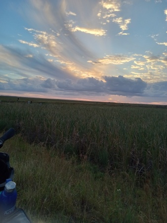 Sunset over the Everglades 