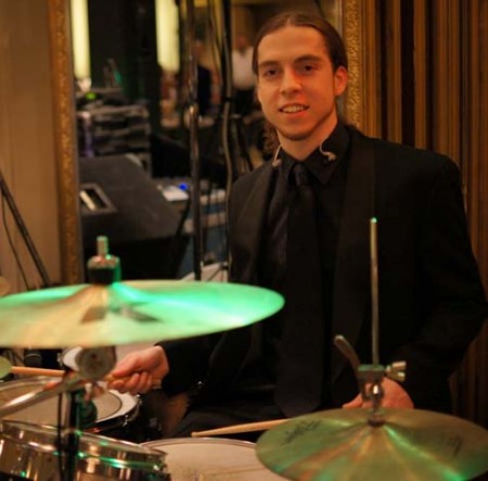 My son Chris, a drummer