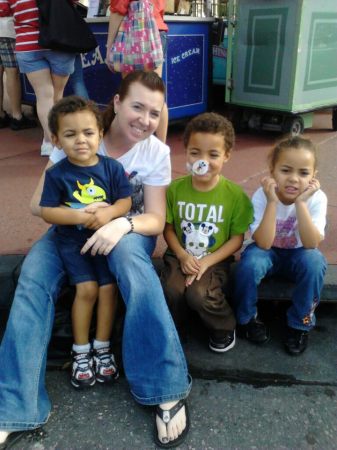 My kids and I at Disney