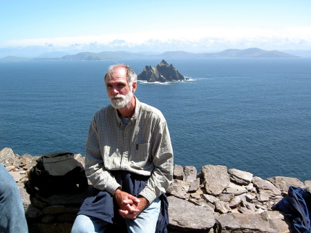 Climbing Skellig Michael on a sunny day