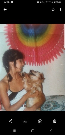 1980 My sweet pup Babe