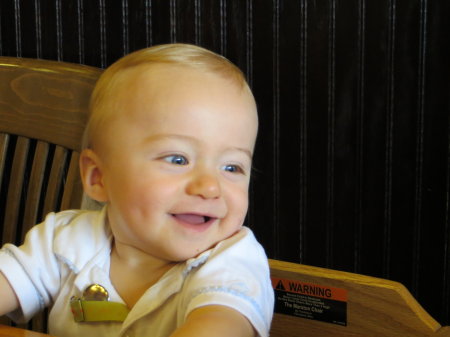 Grandson Alexander at a restaurant 9/1/2012