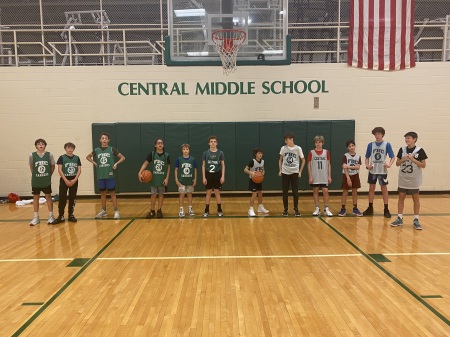 FH Central Middle School Basketball team 2023