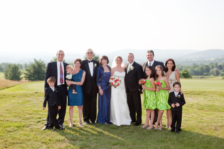 Our family at our daughter's wedding