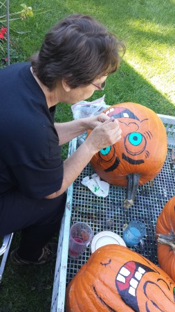 Therese Kobel's album, Pumpkin painting over the years