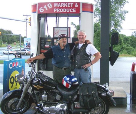 Chance meeting, S.C. Gas station