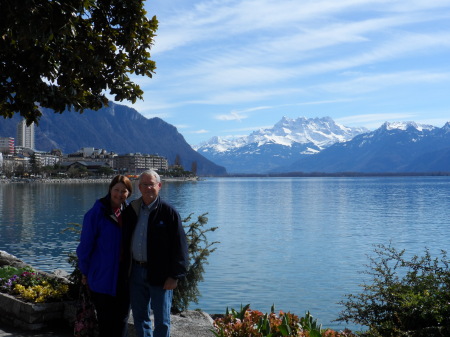 Waterfront in Montreaux Switzerland