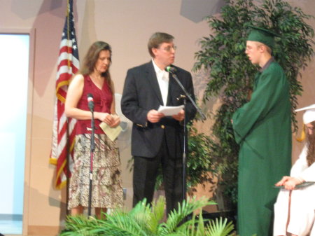 Jeff Thomas graduation ceremony