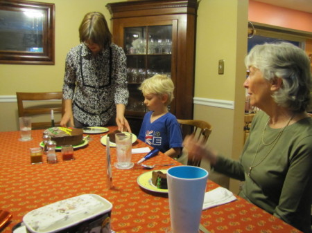 Trevor's 5th birthday with Ellen and Gale G