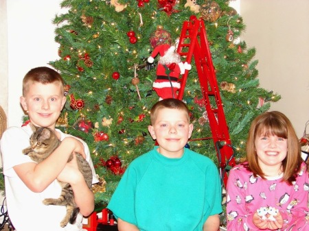 Christmas 2003 with the kids