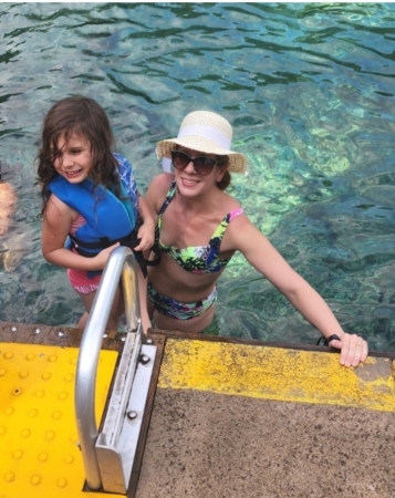 My daughter & granddaughter at Rainbow Springs