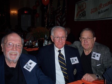 Alfred (Buzz Freitag, Charles Morgan, Michael Ingram, Enjoying the 63' reunion!