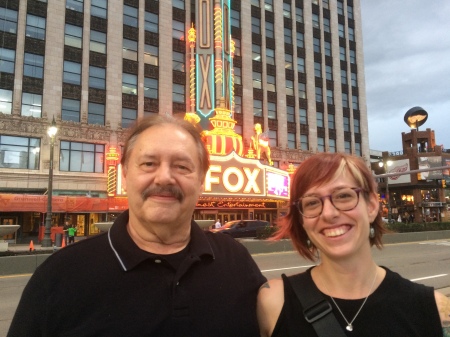 Daughter and I catching a concert at the Fox