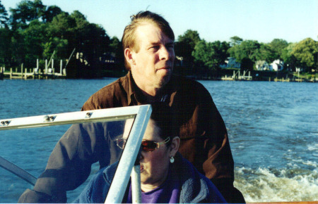 My brother and his wife Cathy on his boat. Both are gone now.