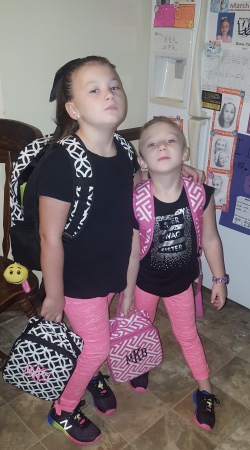 Going to School-Maleigh 8yrs & Matalie 6yrs