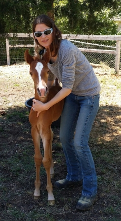 My daughter Sara with her new baby boy