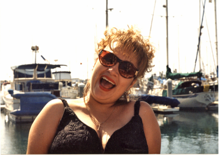Alma on the company boat 1978