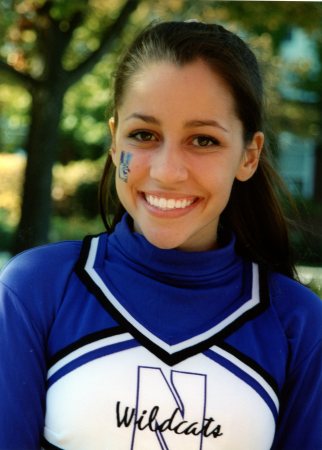 Freshman JV cheerleader for Northwestern U.