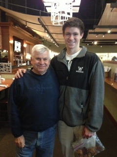 Taylor and me taken last week. I've known him since his first birthday. He's now 18. 