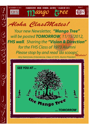 Amy Entendencia's album, FHS Class of 1973 newly Newsletter "Mango Tree"
