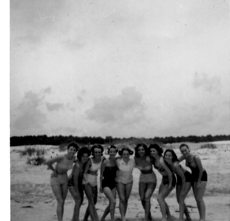 Seniors at Dauphin Island, 1964