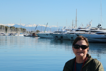 Kathy in Antibes, Outside Cannes, France