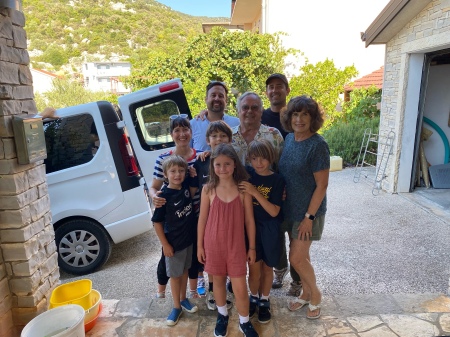 Kids leaving  Croatia for California 8/22.