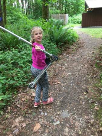 Adventure, my granddaughter Addison in Seattle