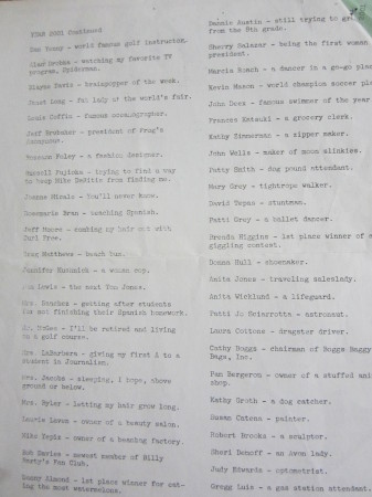 Sue Atkins' album, Madrona 1970 Graduation Newsletter