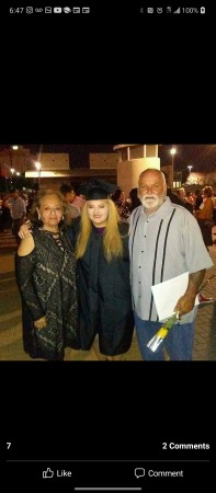 Our youngest daughter at her graduation. ❤