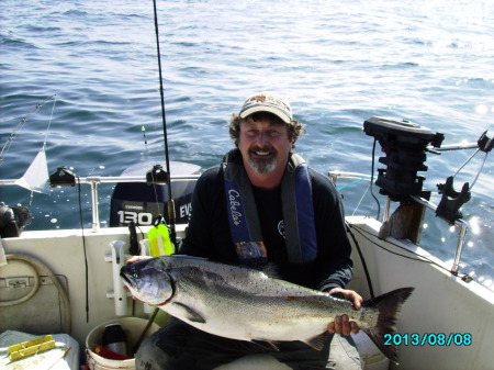 Fresh Chinook for dinner.