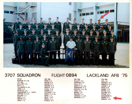 USAF basic training graduation 1975