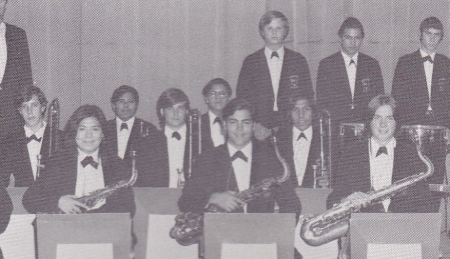 Stage band 73-74, playing tenor sax, 18yo