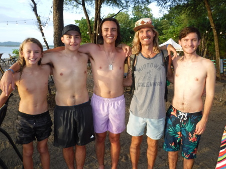 Keior, Dylan, Judd, Aaron and Colton 2019