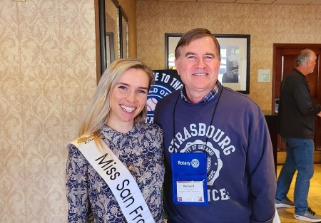With Bailey Farren at a Rotary Club Conference