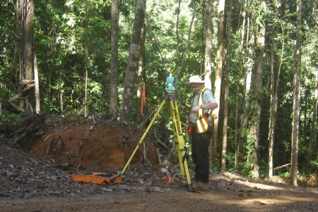 Surveying in Guyana,2006