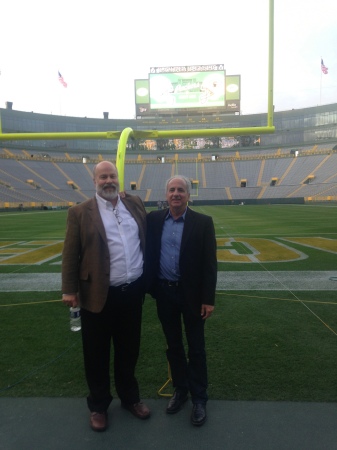 At Green Bay with founder of SIRI for a game