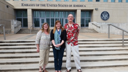 Visiting our daughter at work at the US Embassy in Havana