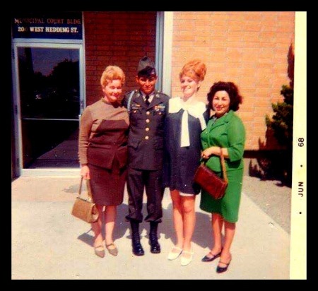 Mom, David, Vicky & Me!  David & I got married