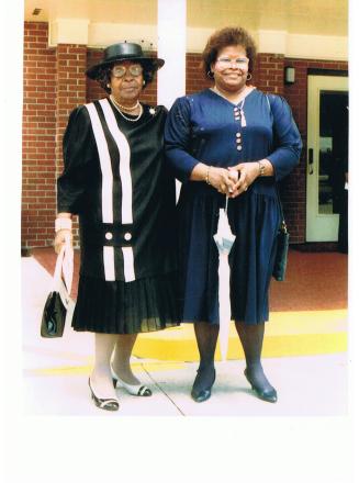 MY MOTHER, " VIRGIE & MY SISTER JOANN".