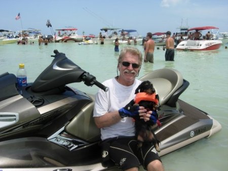 Jezebel and I at the Sand Bar