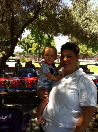 Jill and McKinley, McKinley's 1st B-day party.