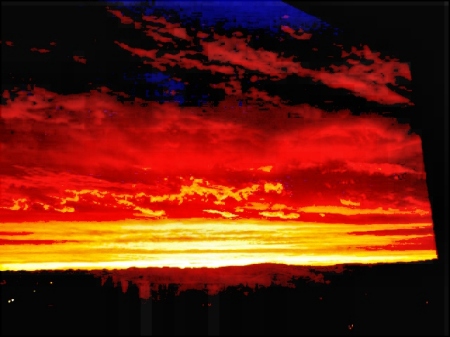 Sunrise on the Front Range.  Denver, Colorado