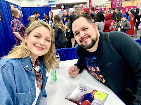 Me with Supergirl Melissa Benoist