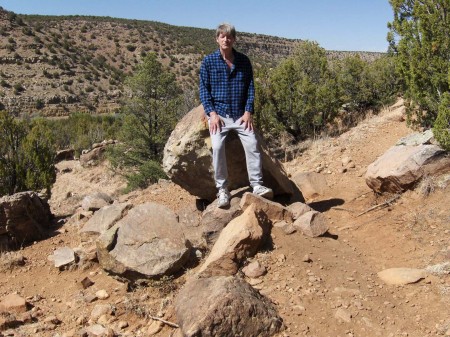 Rod on Pecos River Trail