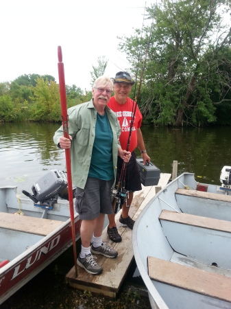 Rich Kintzel and me fishing fox lakes