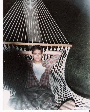 Rick in a hammock