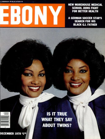 Cover of Ebony Magazine Twin Issue