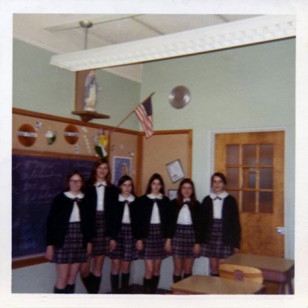 St.Peters 8thGrade Cheerleaders 1971