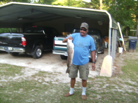 kelly with catch of the day red fish